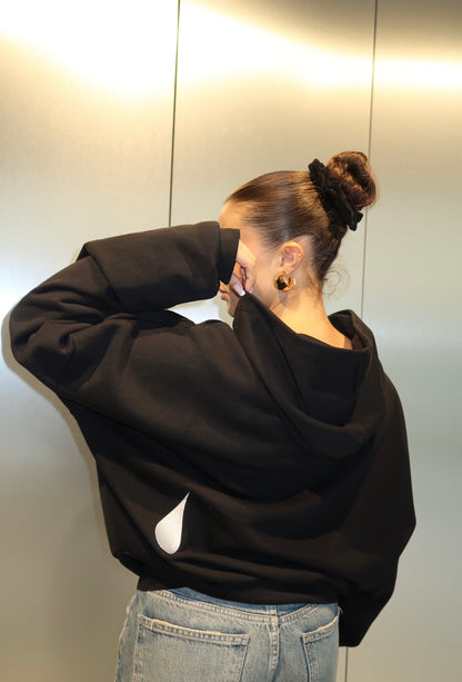 Black Oversized Hoodie