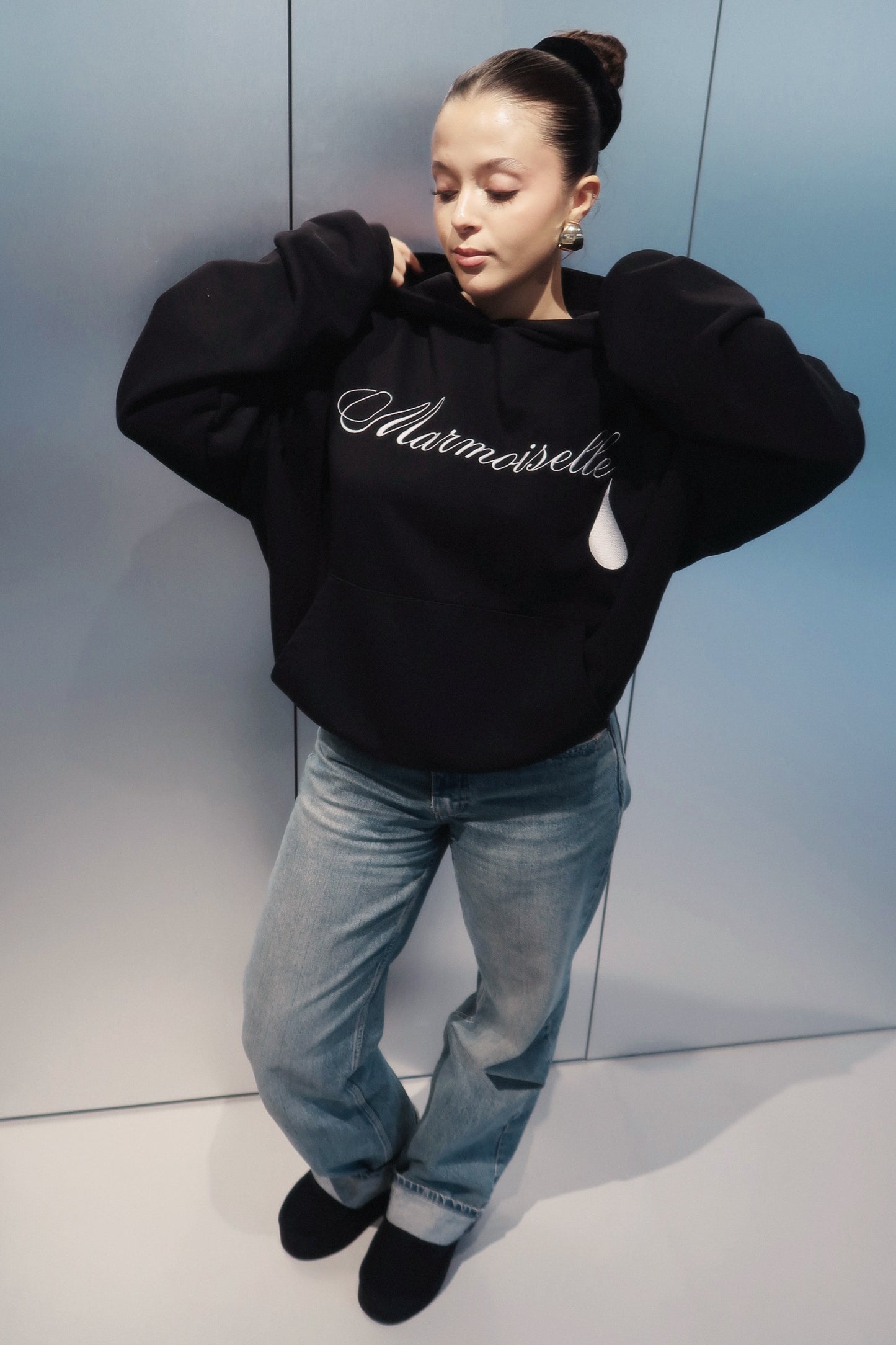 Black Oversized Hoodie